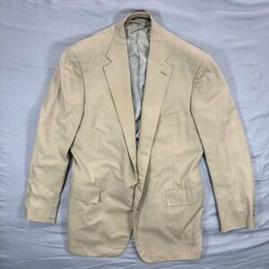 Polo By Ralph Lauren Beige Blazer Two Button Mens Chest 42 USA Made